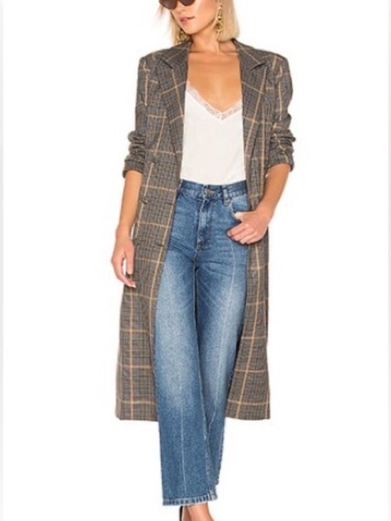 Lovers+friends plaid trench coat XS - Picture 3 of 3
